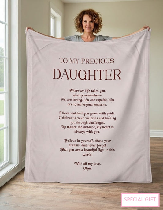 Special Gift For Your Daughter Blanket - From Mom