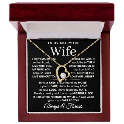 TO MY LOVE - "You Are My Missing Piece" - FROM HUSBAND NECKLACE - PERFECT GIFT FOR VALENTINE  - Premium Forever Love Necklace (SKU2602-215)