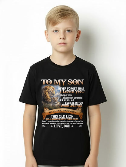 To My Son T-Shirt – Gift From Dad / Man - KATE00 (SKU12-76)