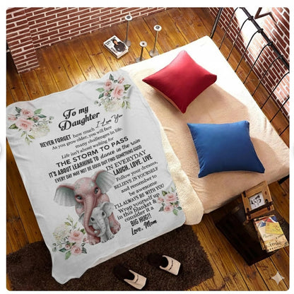 Special Gift For Your Daughter Blanket - From Mom