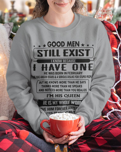 February - Good men Still Exist - gift for your girlfriend, wife from Husband - KATE02 (SKU-GM-02)