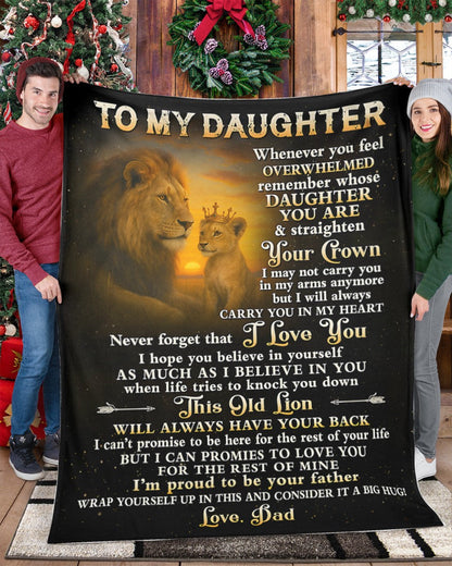 Special Gift For Your Daughter Blanket - From Dad (SKUB07-134)