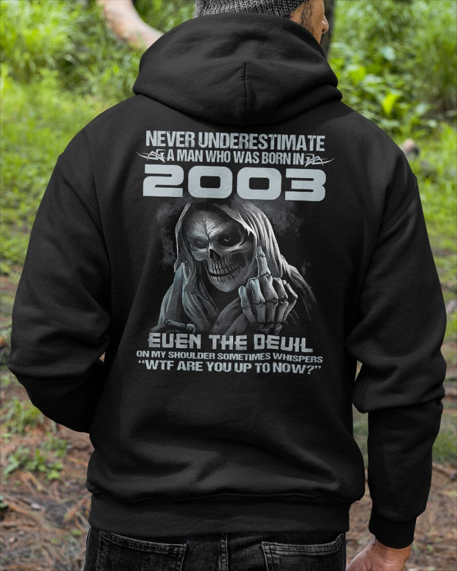 NEVER UNDERESTIMATE US2003 male (SKU07-58-2003)